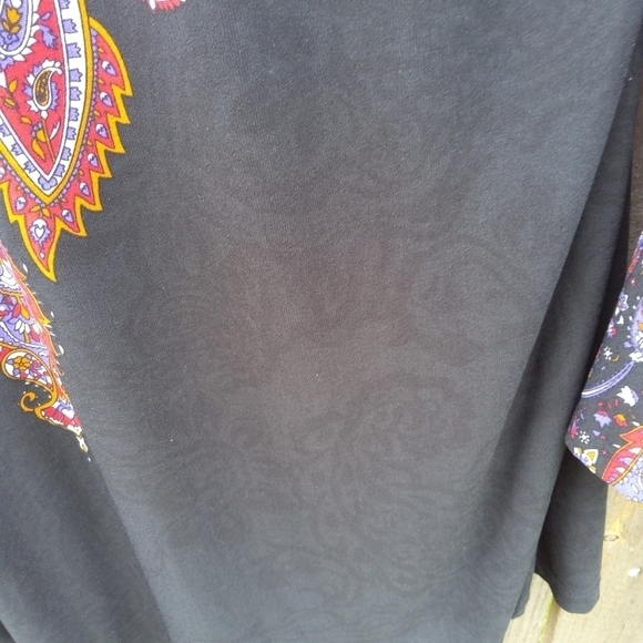 PAISLEY PATTERNED PESANT SLEEVED BLOUSE LARGE - Picture 6 of 7